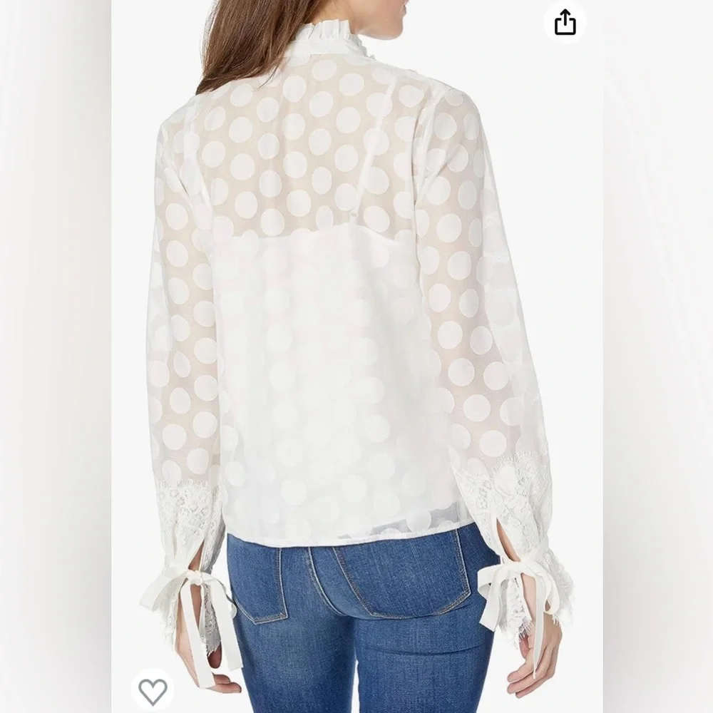 Keepsake Sheer Ruffle Blouse - Picture 4 of 15